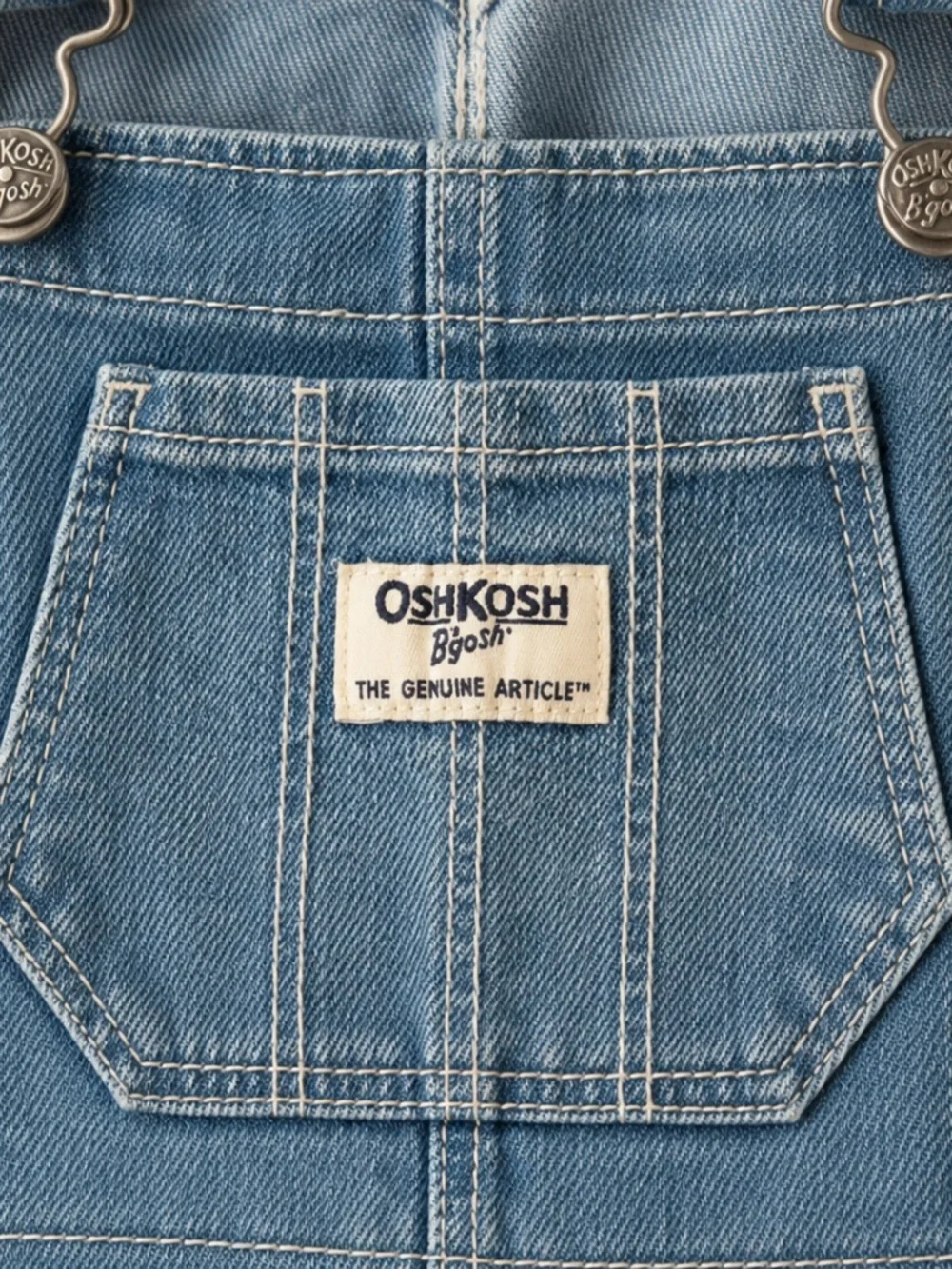 Kids OshKosh B’gosh Denim Eyelet Dress 24M